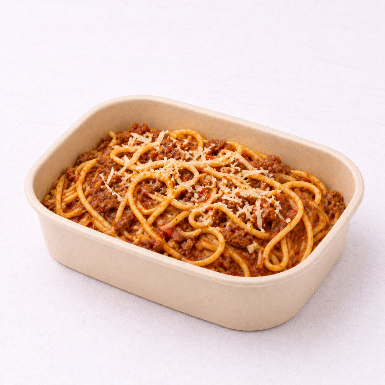 Beef Bolognese Pasta with Parmesan (Heated)