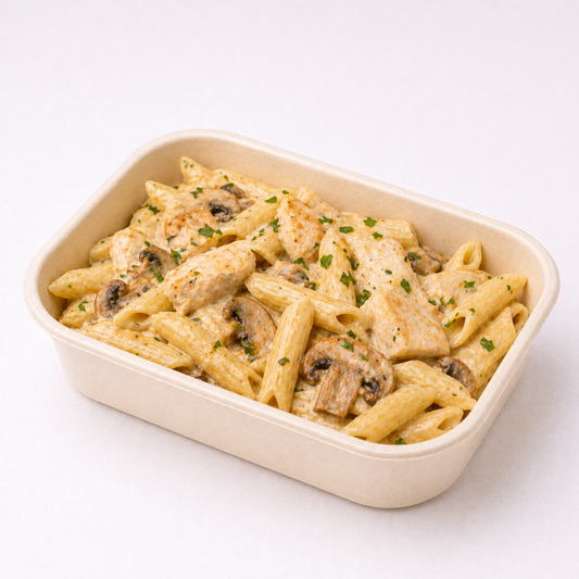 Creamy Chicken Mushroom Pasta (Heated)