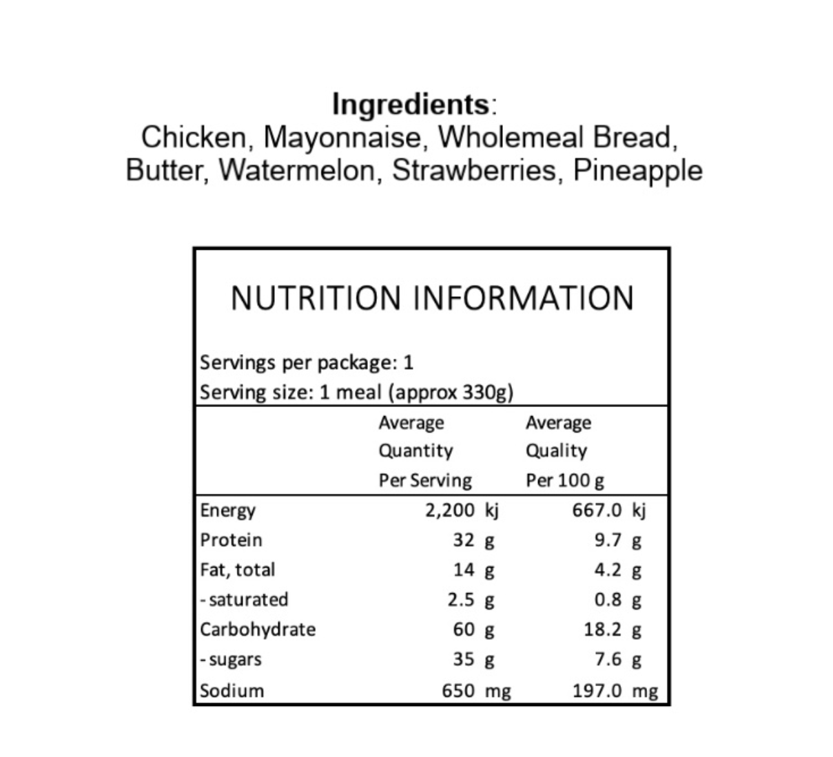 Chicken Mayo Sandwich
